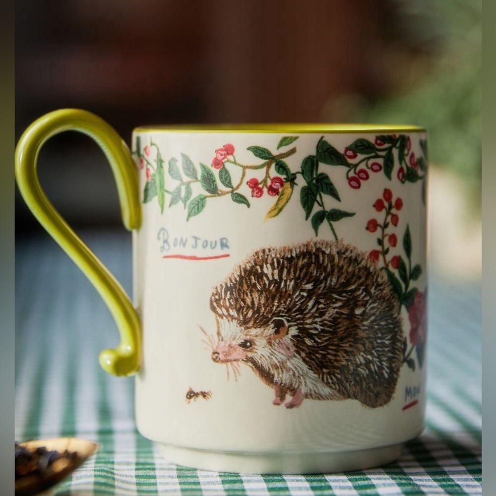 New Hedgehog Ceramic Mug by Anthropologie
